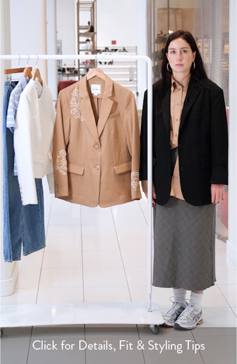 Fallon Bead Detail Slim Blazer, sales video thumbnail