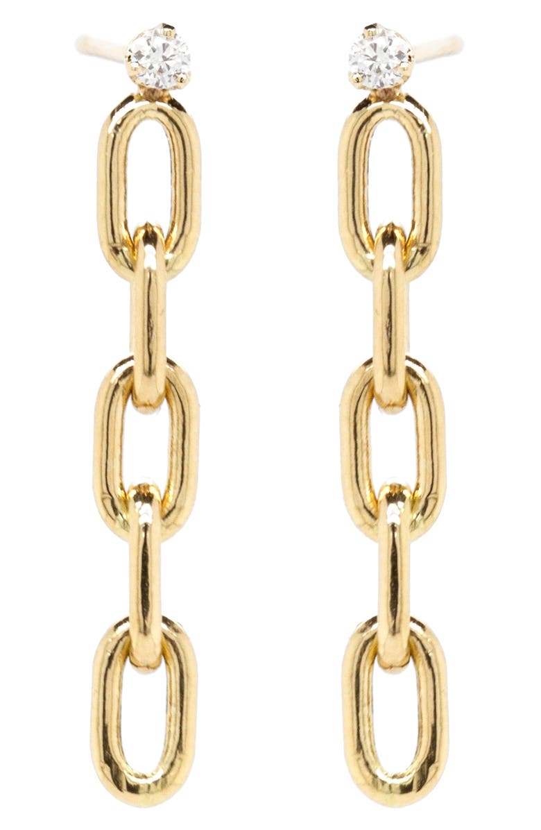 Zoë Chicco Large Square Oval Link Earrings, Main, color, 