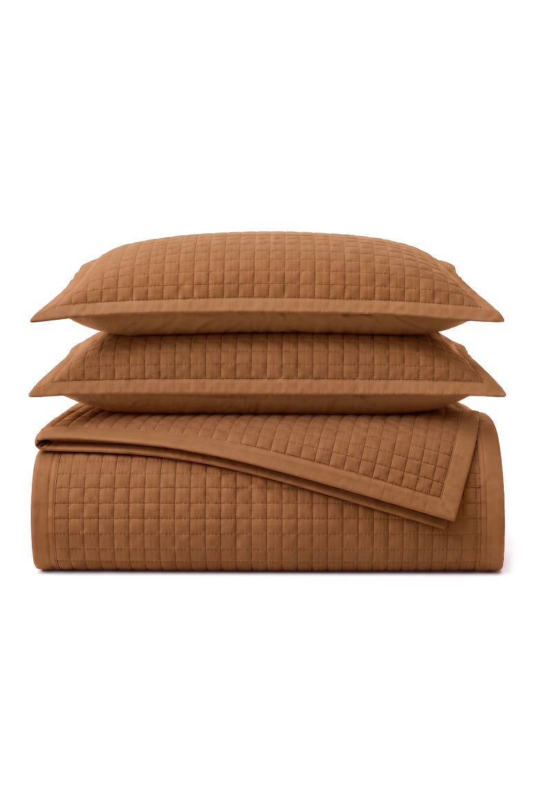 Naples 3-Piece Oversized Quilt Set, Main, color, CAMEL
