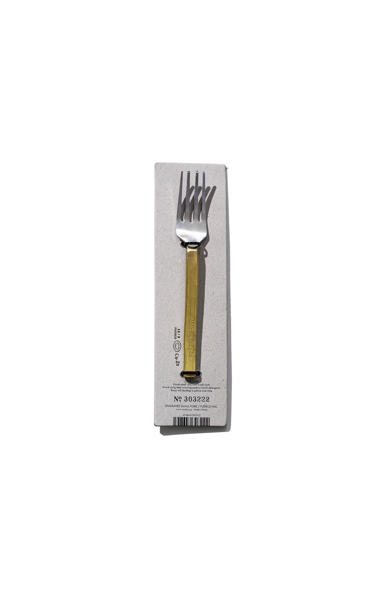PUEBCO Stainless Utensils, Main, color, Brass Fork