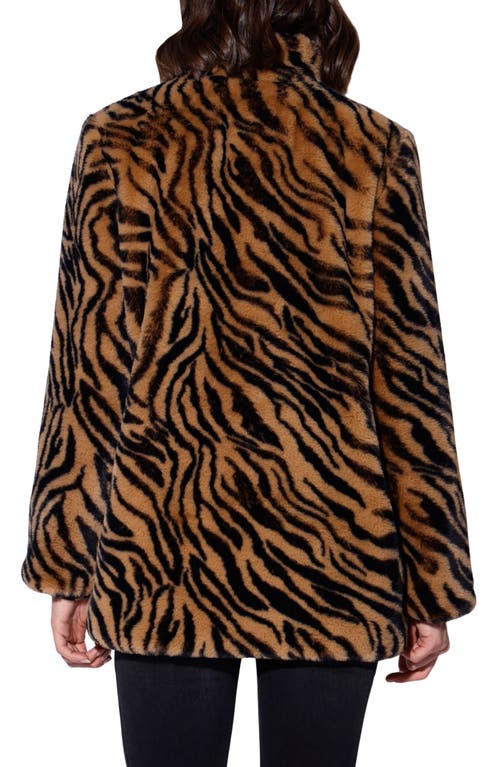 Walter Baker Priscilla Faux Fur Coat In Multi