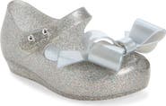 Mini Melissa Kids' Ultragirl Classy Bow Mary Jane Flat