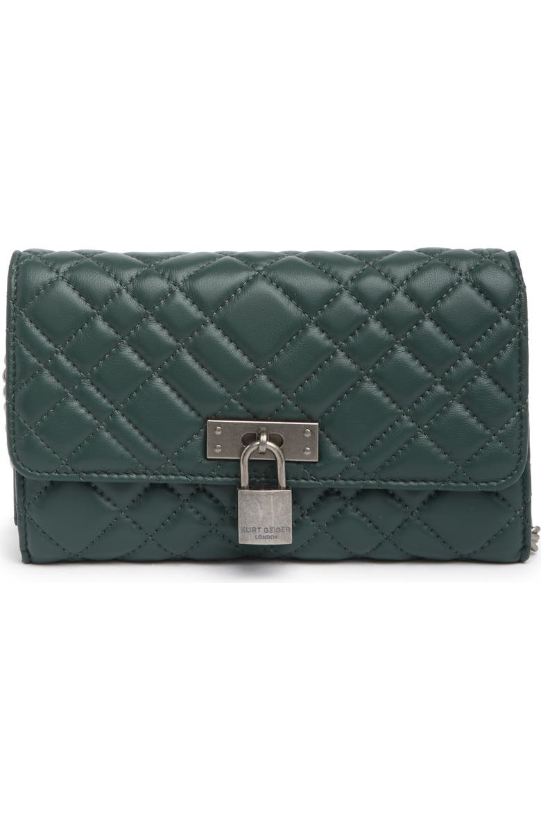 Kurt Geiger London KURT GEIGER Leather Brixton Chain Wallet, Main, color,