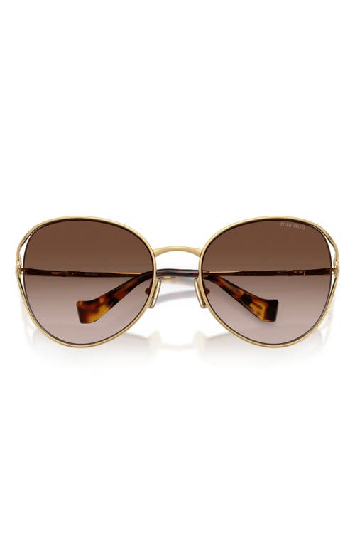 Miu Miu 58mm Gradient Phantos Sunglasses In Brown