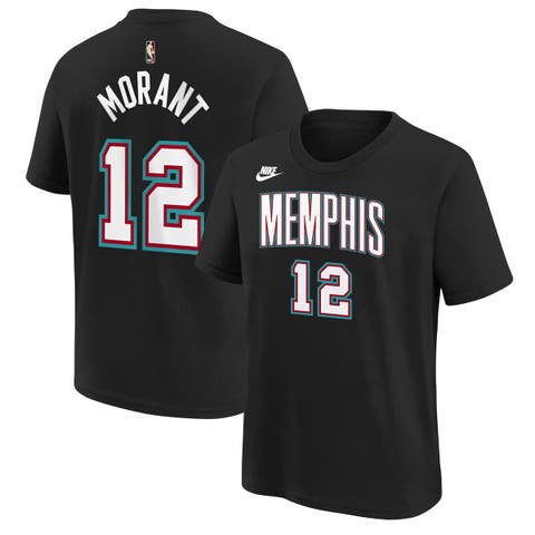 Youth Nike Ja Morant Black Memphis Grizzlies Name & Number T-Shirt - Classic Edition