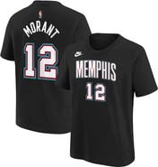 Nike Youth Nike Ja Morant Black Memphis Grizzlies Name & Number T-Shirt - Classic Edition