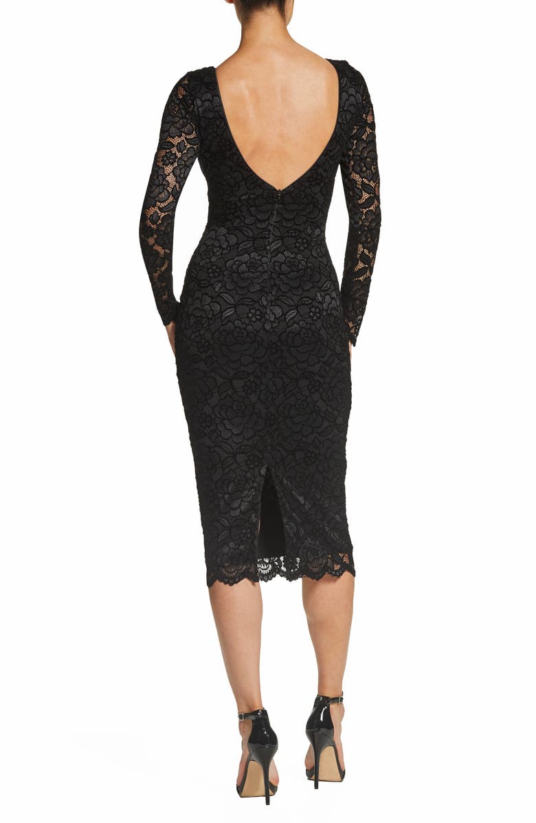 Dress the Population Emery Stretch Lace Body-Con Dress, Alternate, color,