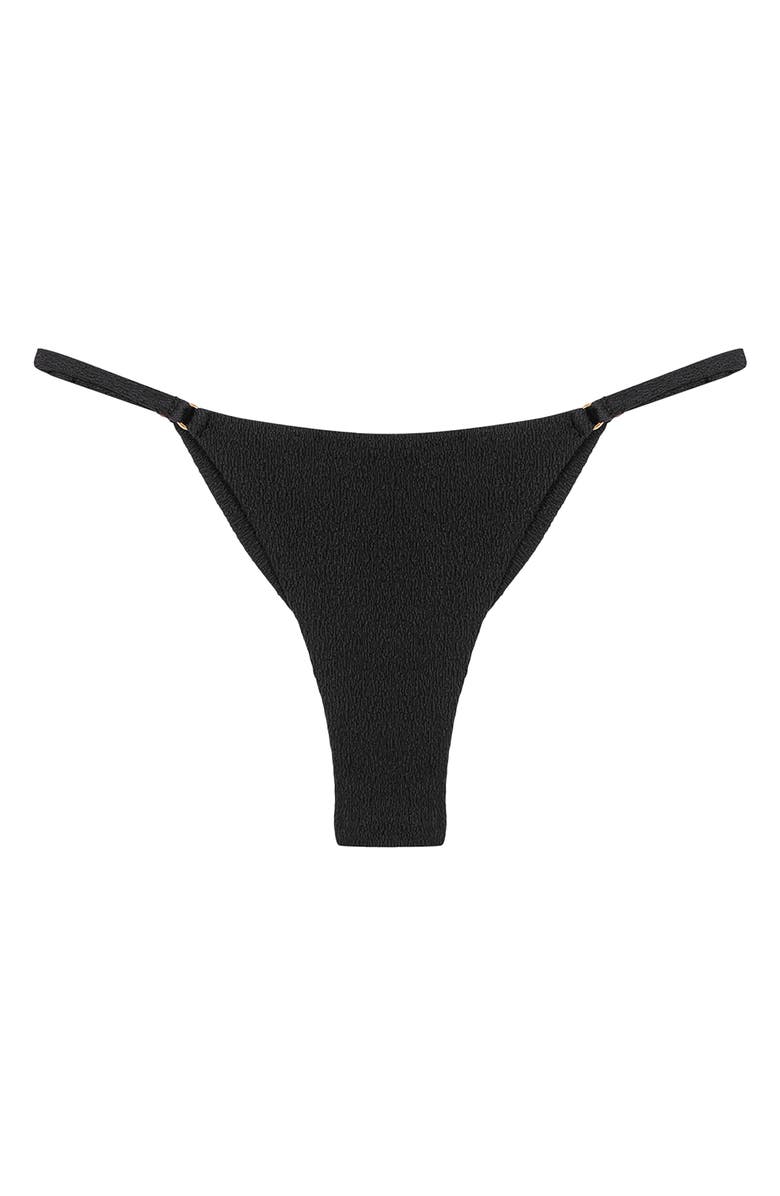 ViX Paula Hermanny Firenze Rafa Cheeky Bikini Bottoms, Alternate, color, Black