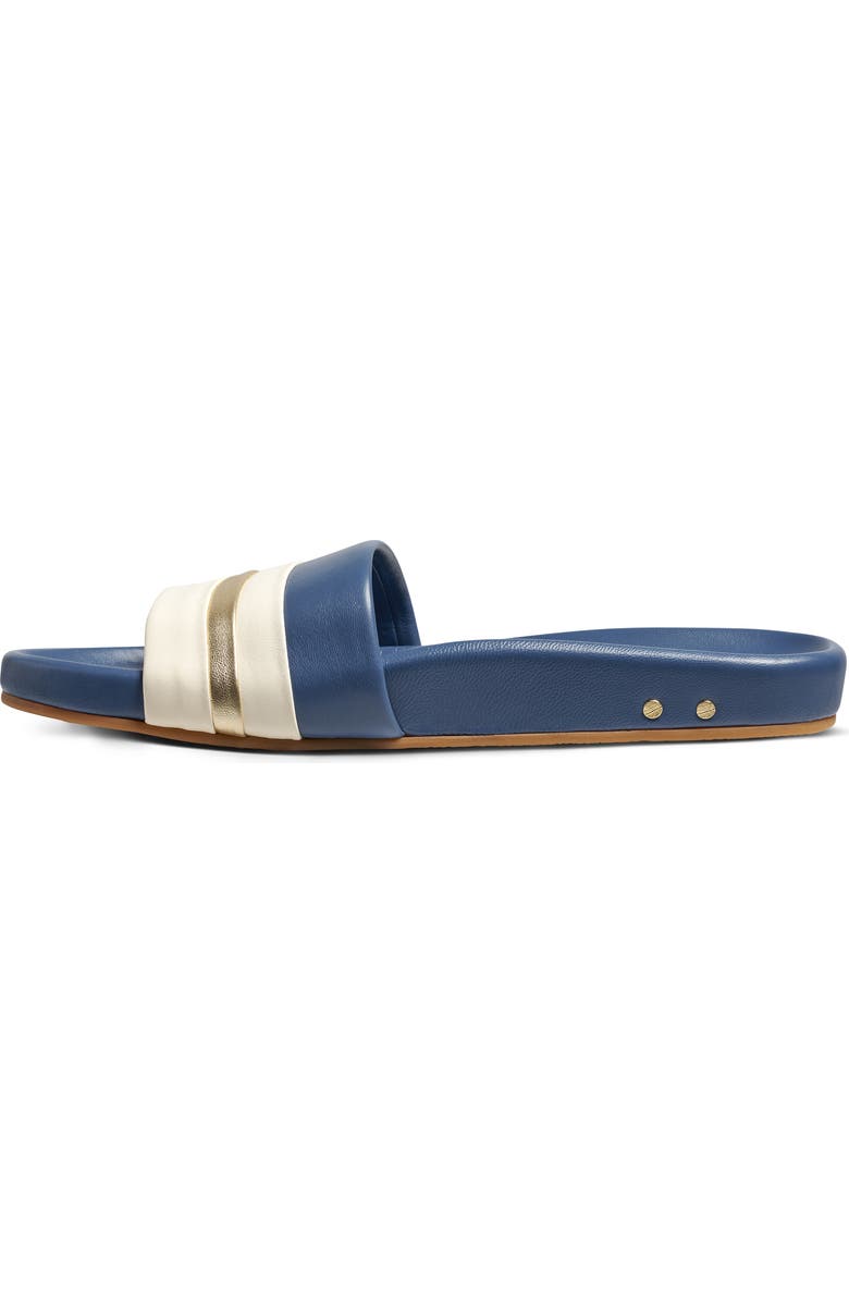 Beek Gallito Stripe Slide Sandal, Alternate, color, Navy