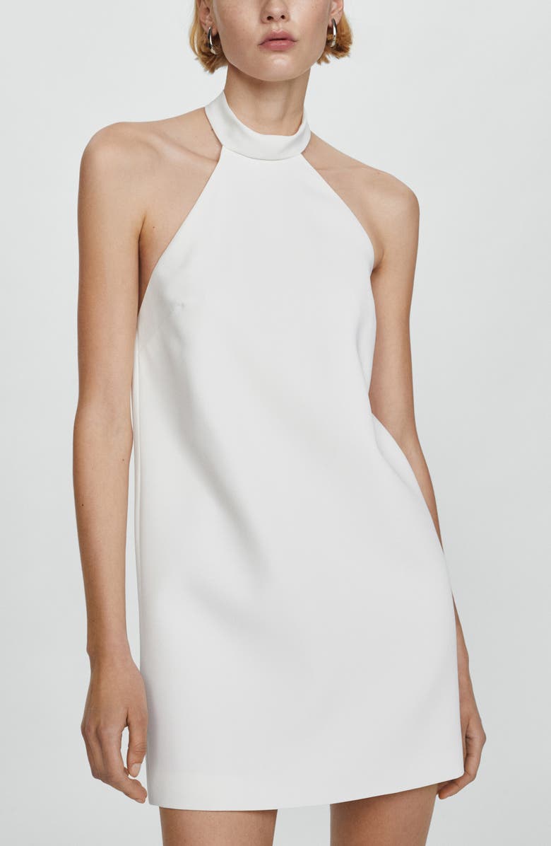 MANGO Bobiet Halter Dress, Alternate, color, 