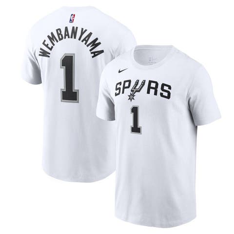Men's Nike Victor Wembanyama White San Antonio Spurs Icon 2022/23 Name & Number T-Shirt