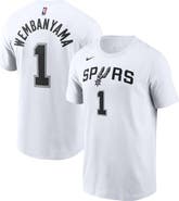 Nike Men's Nike Victor Wembanyama White San Antonio Spurs Icon 2022/23 Name & Number T-Shirt