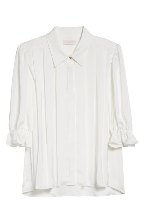 Ramy Brook Amira Button Front Woven Shirt In White