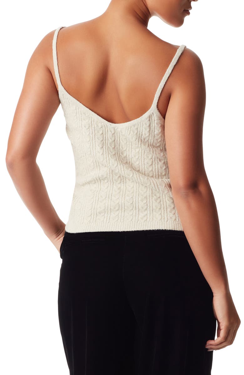 Sam Edelman Emilia Cable Stitch Sweater Camisole, Alternate, color, 