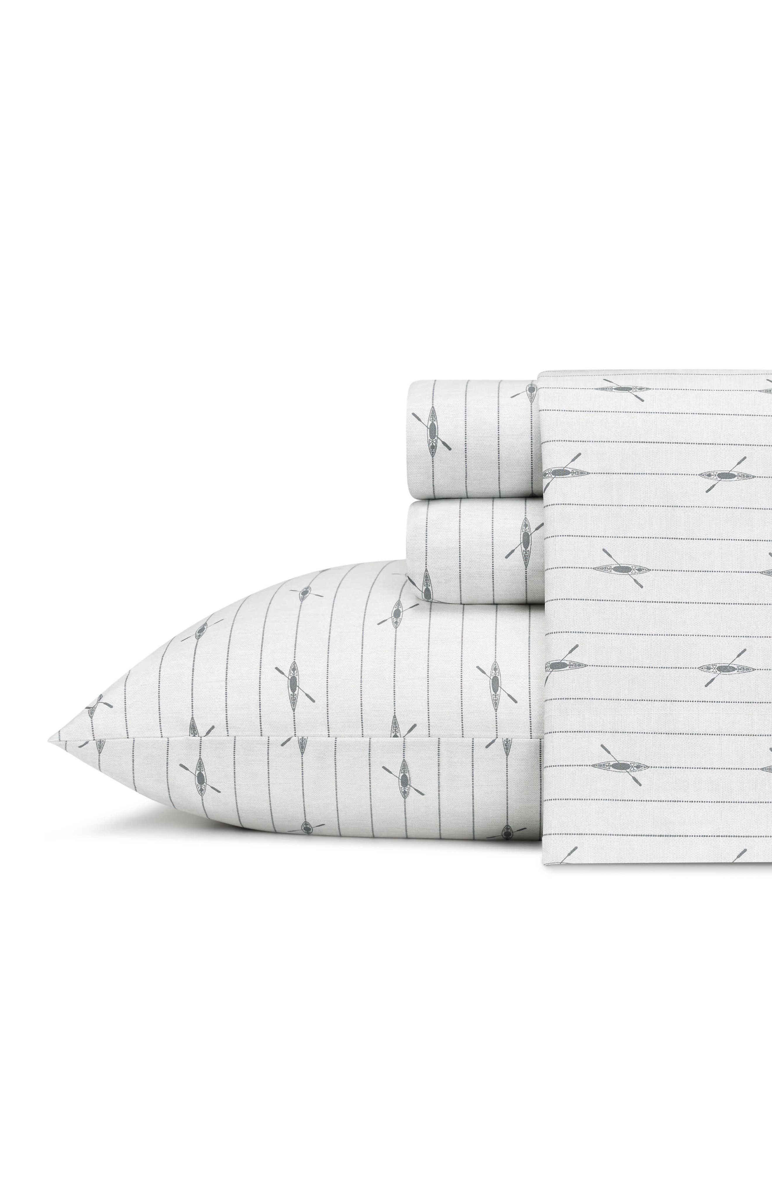 Eddie Bauer Downstream 200 Thread Count 100% Cotton Percale Sheet Set