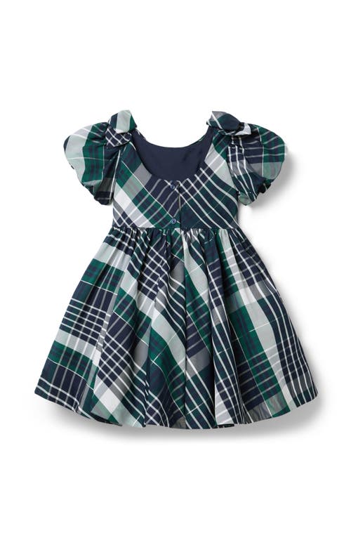 Janie And Jack The Timeless Tartan Dress In Green