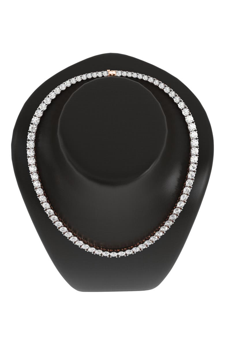 Bliss Diamond 5 - 20Ct Platinum Diamond Tennis Necklace 18" Lab Grown, Alternate, color,