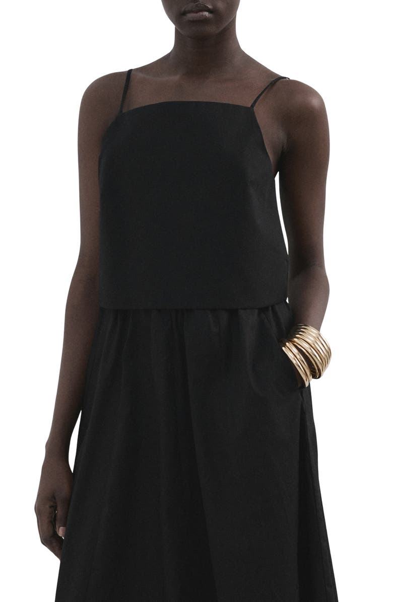 MANGO Cotton Crop Camisole, Main, color,