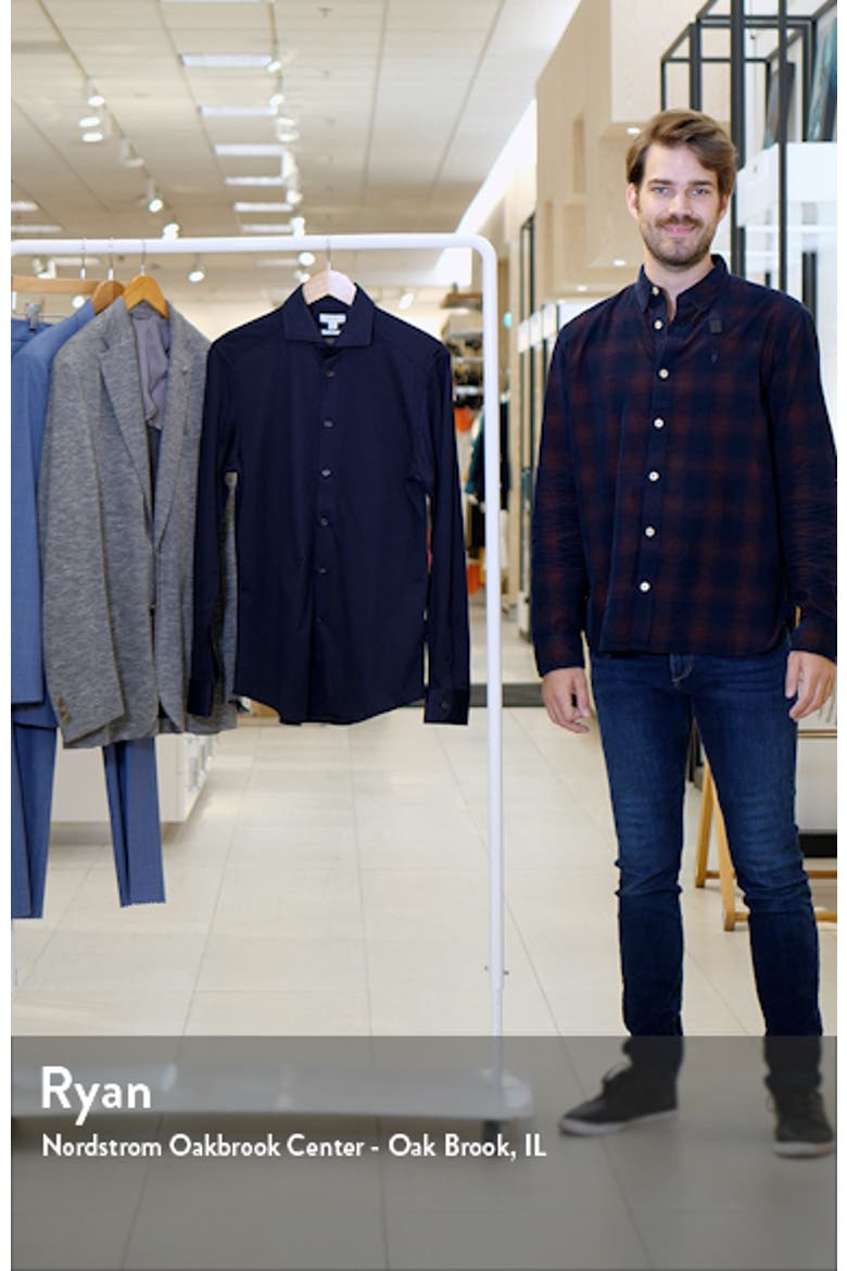 Nate Solid Button-Up Shirt video