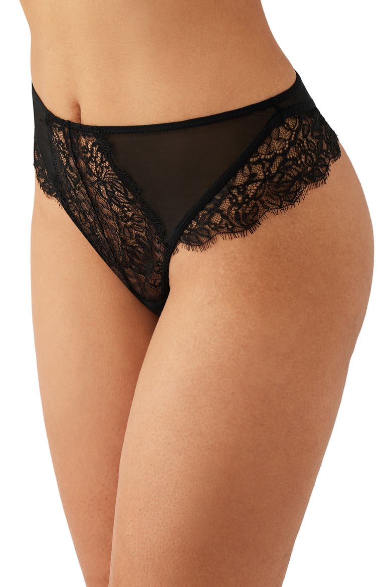 It's On High Waist Thong, Alternate, color, NIGHT