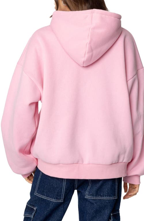 Edikted New York Oversize Hoodie In Light-pink