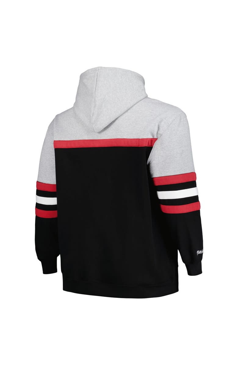 Mitchell & Ness Men's Mitchell & Ness  Heather Gray/Black San Francisco 49ers Big & Tall Head Coach Pullover Hoodie, Alternate, color, 