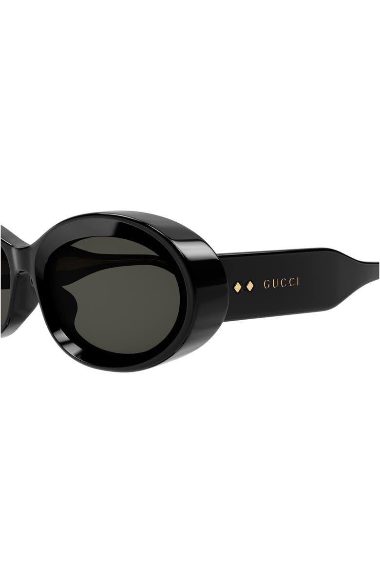 Gucci 54mm Oval Sunglasses, Alternate, color, 