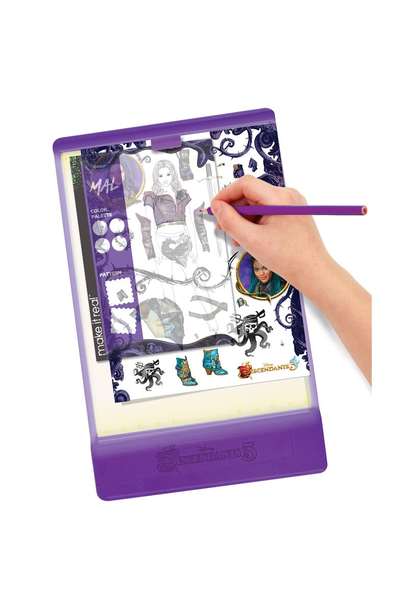Disney Descendants 3 Fashion Design Tracing Light Table 9 Piece Set, Alternate, color, Multicolored