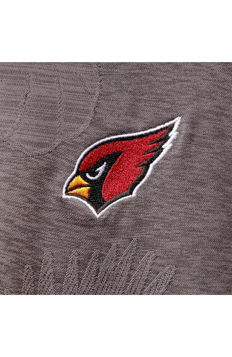 Tommy Bahama Men's Tommy Bahama Charcoal Arizona Cardinals Palm Coast Delray Frond Allover IslandZone Polo, Alternate, color,