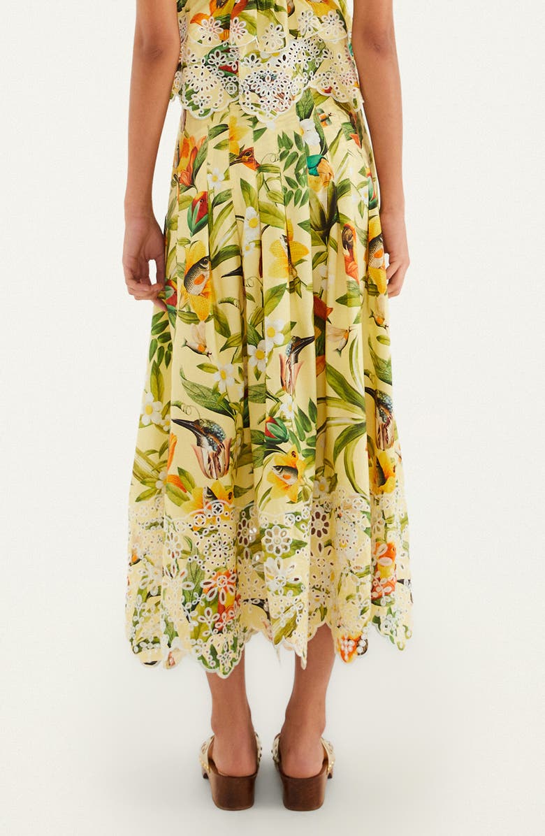 FARM Rio Brasil Collage Maxi Skirt, Alternate, color, Brasil Collage Soft