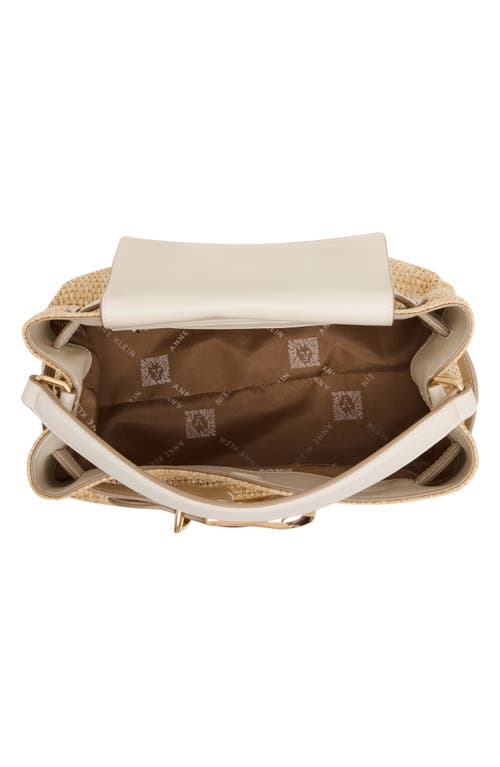 ANNE KLEIN ANNE KLEIN WOVEN STRAP TOP HANDLE SATCHEL 