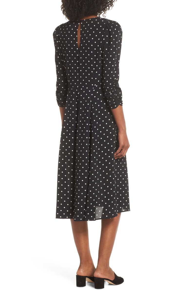 Eliza J Polka Dot Dress, Alternate, color,