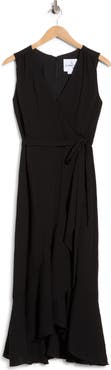 Sam Edelman Sleeveless Faux Wrap Dress