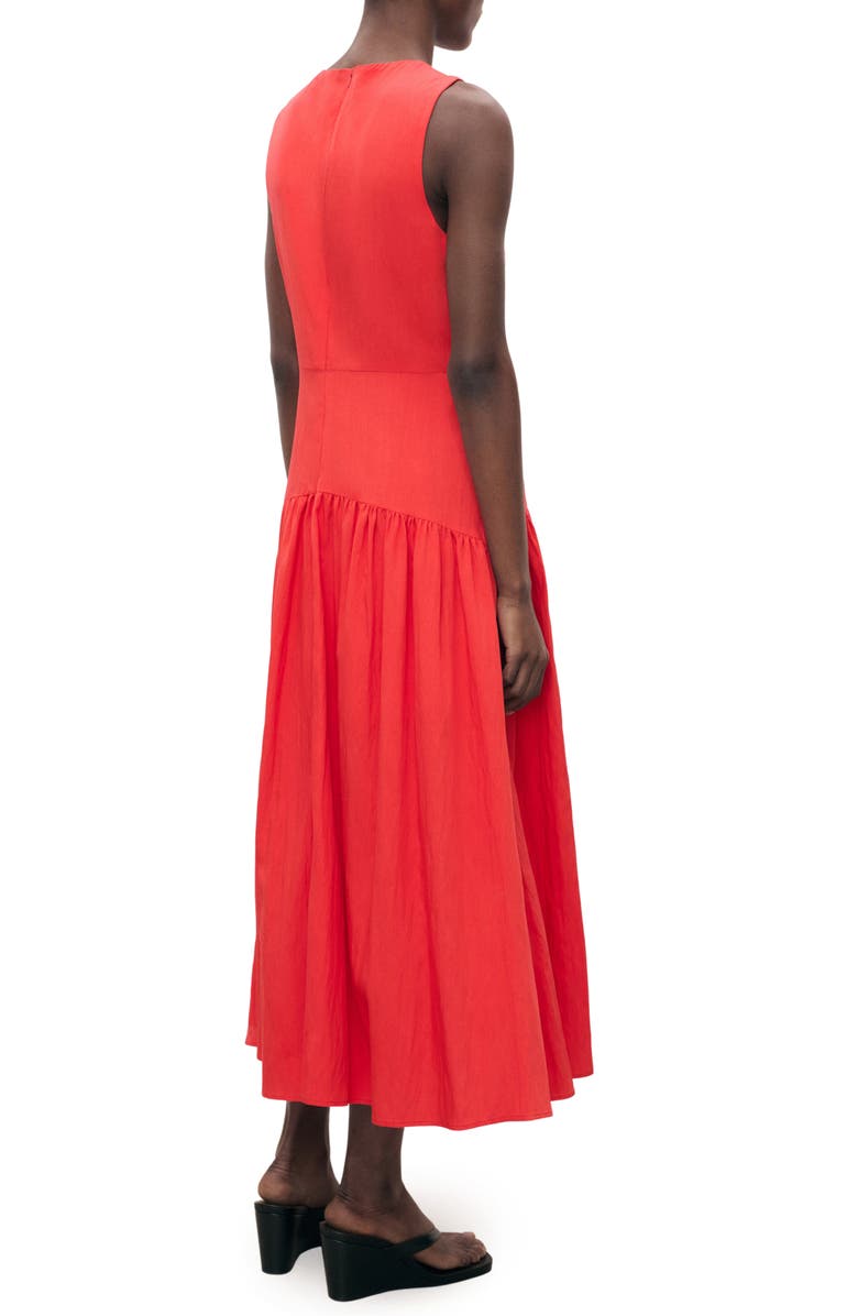 MANGO Sleeveless A-Line Dress, Alternate, color, Intense Red