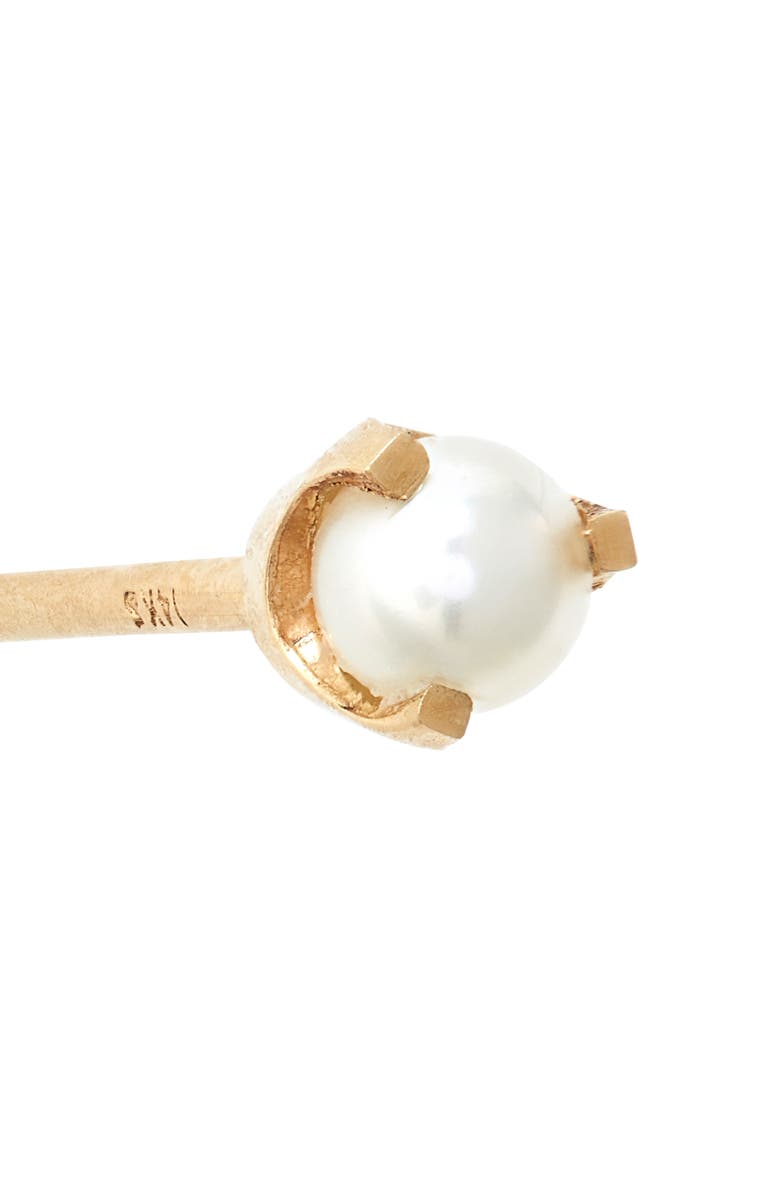 Zoë Chicco Tiny Pearl Stud Earring, Alternate, color, 
