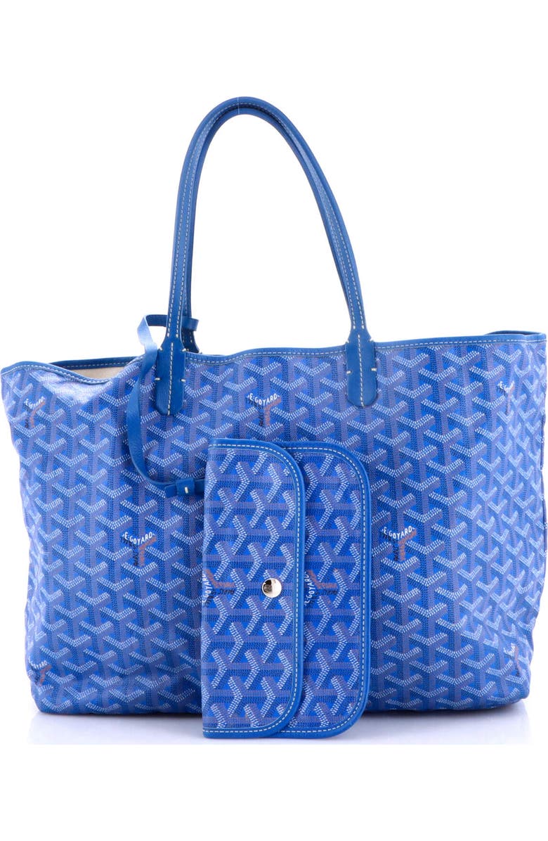 Pre-Owned Goyard Saint Louis Tote Coated Canvas PM, Alternate, color, Blue