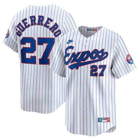 Men's Nike Vladimir Guerrero White Montreal Expos Throwback Cooperstown Collection Limited Jersey