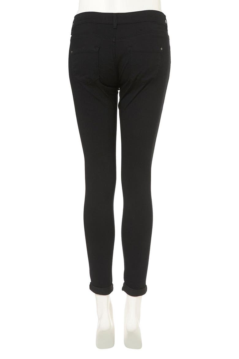 Moto 'Leigh' Skinny Jeans, Alternate, color, BLACK