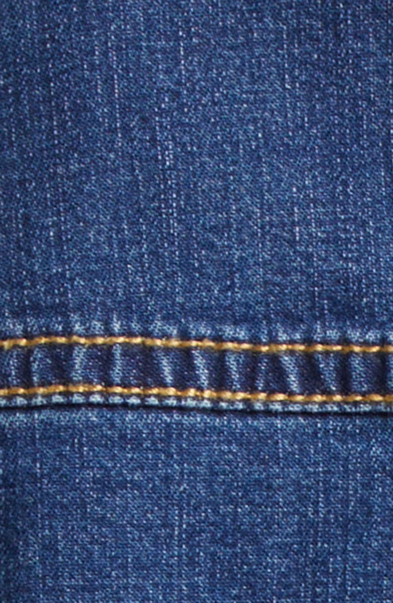 Cinq à Sept Delanie Denim Peplum Jacket, Alternate, color, Ruisseau