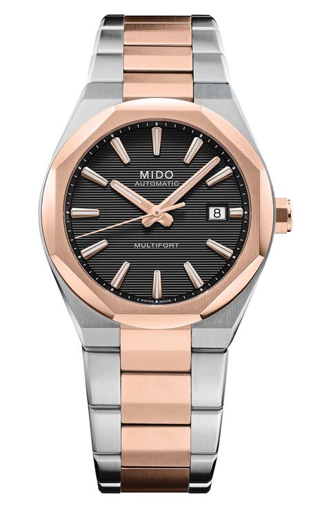 Multifort 8 One Crown Automatic Two-Tone Bracelet Watch, 40mm