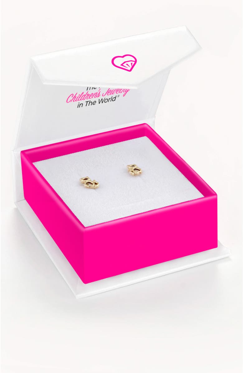 In Season Jewelry 14k Perched Kitty Cat Earrings, Alternate, color, Gold