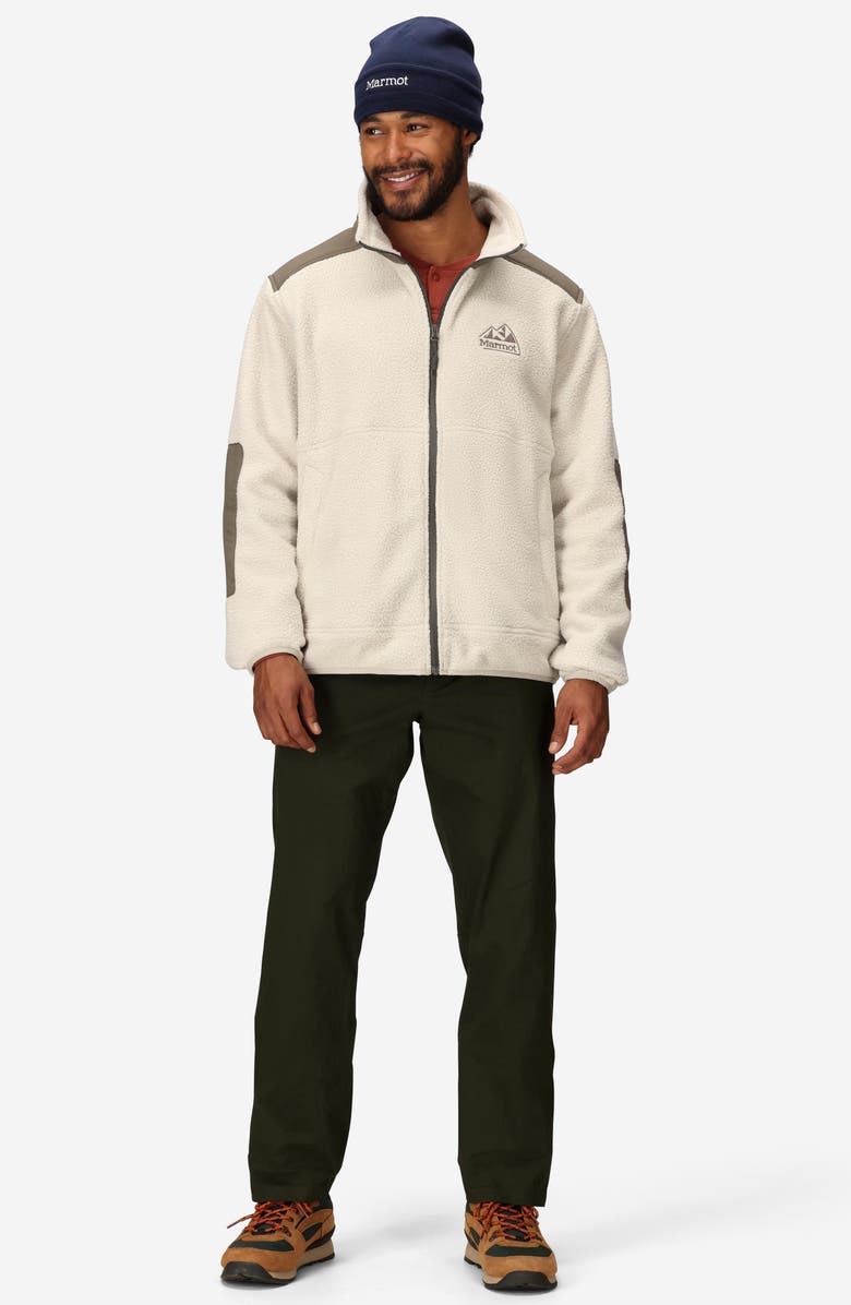 Marmot Wanderer High Pile Fleece Jacket, Alternate, color, Birch Bark