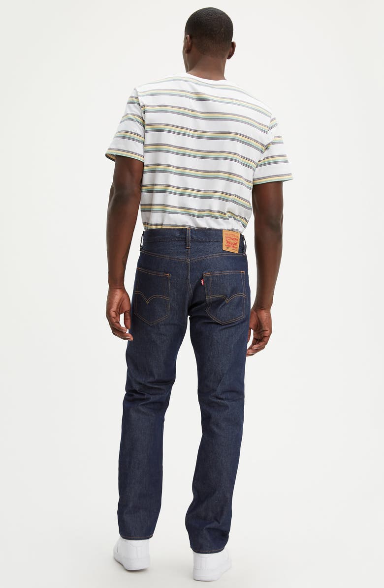 Levi's<sup>®</sup> 501<sup>®</sup> Original Straight Leg Jeans, Alternate, color, Rigid Stf