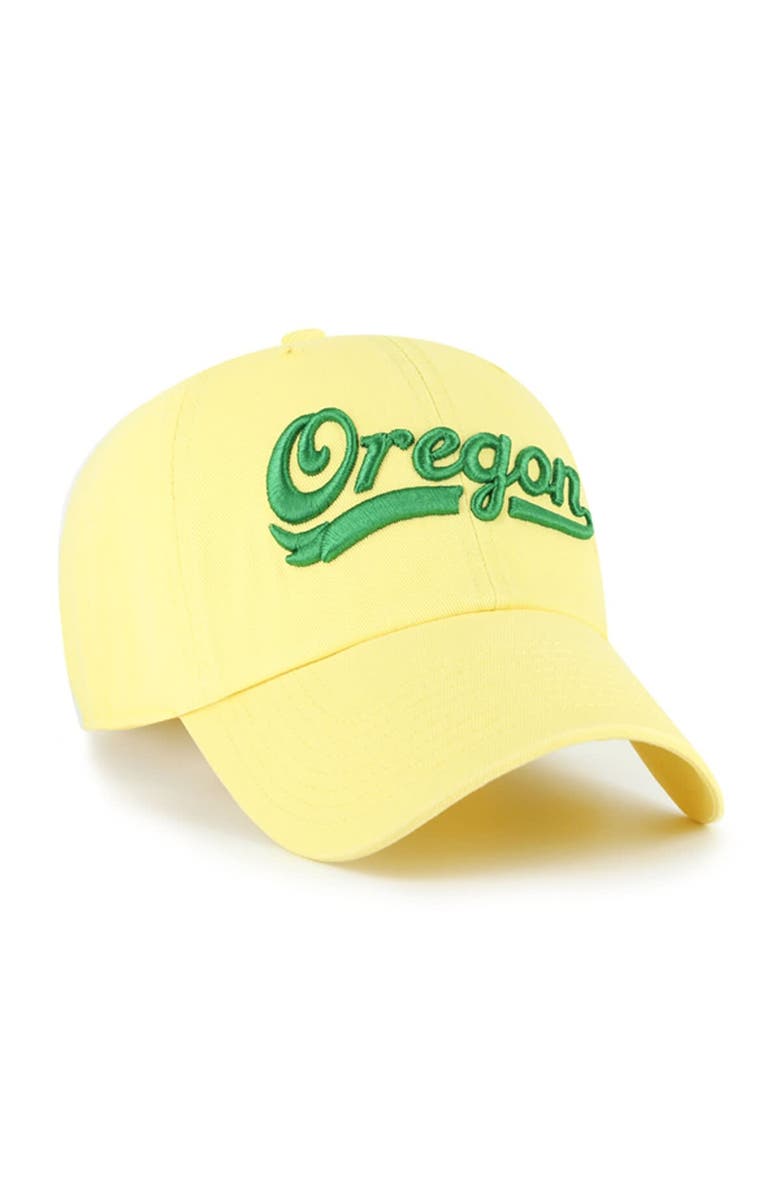 '47 Men's '47 Gold Oregon Ducks Clean Up Adjustable Hat, Alternate, color, 