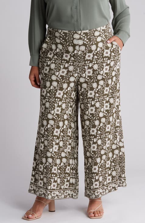 Pull-On Wide Leg Pants (Plus)