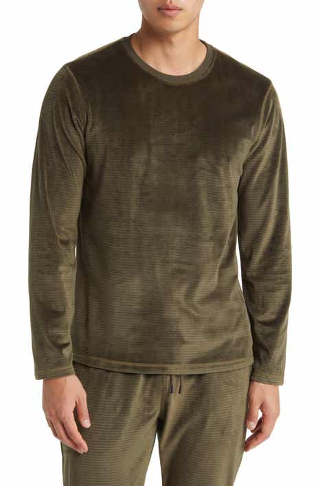 Daniel Buchler Chainlink Velour Long Sleeve Pajama T-Shirt