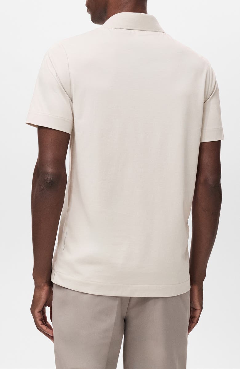 MANGO Slim Fit Thermolite<sup>®</sup> Polo, Alternate, color, Ice Grey