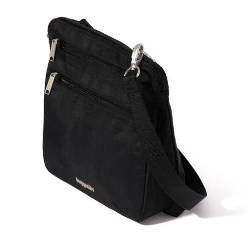 Baggallini Securtex Anti-theft Large Crossbody Bag In Black