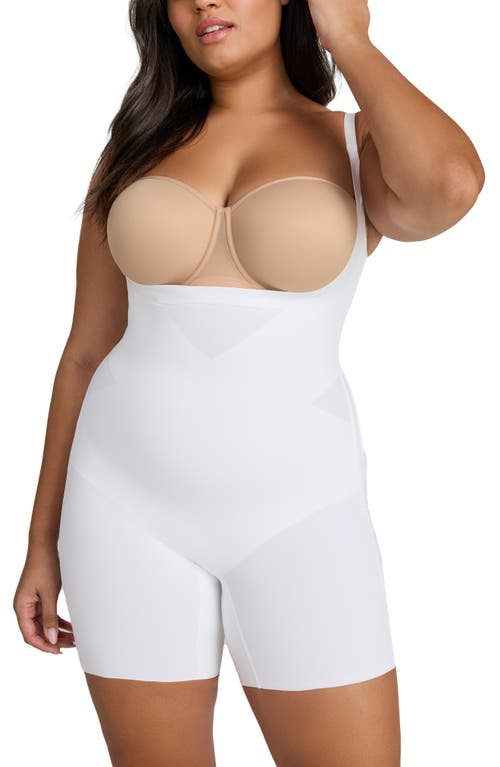 Honeylove Open Bust Bodysuit In White