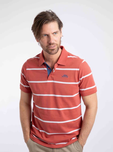 Fabian Striped Pique Polo Shirt